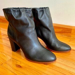 Pair of barely worn Charlotte Stone Agness boots in black leather, size 9.